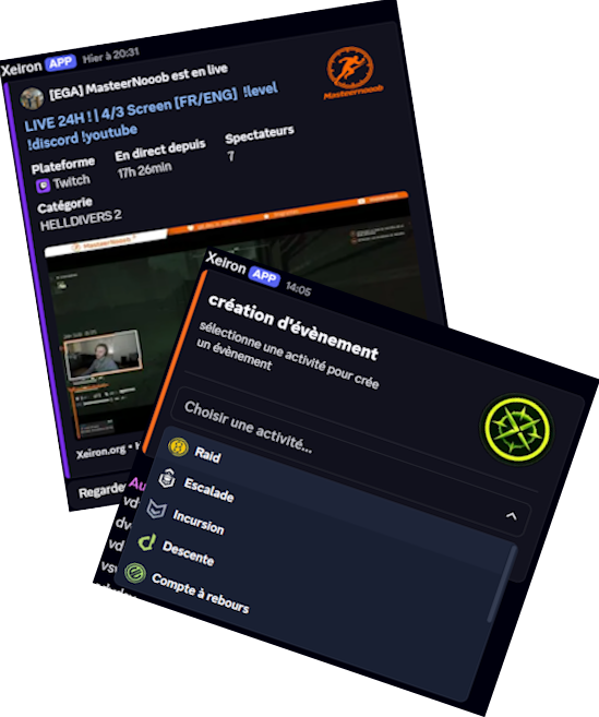 Annonce de stream personnalisée sur Discord